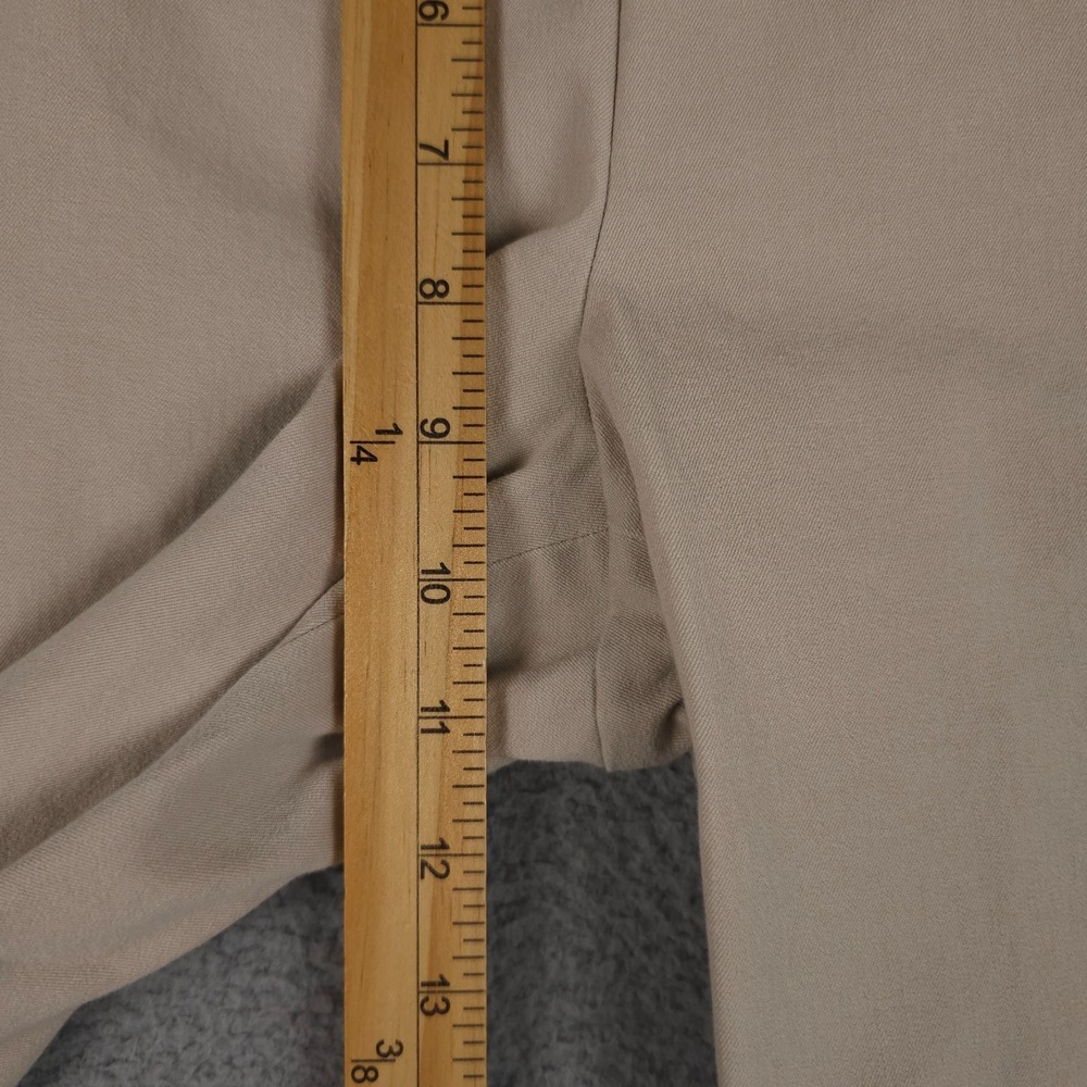 Talbots Pants Womens 6 Khaki Beige Heritage Ankle Stretch Side Zip Career Office - Picture 7 of 13